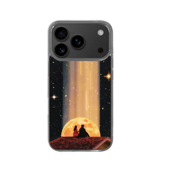 Falling Angels. iPhone 17 Pro Clear Phone Case