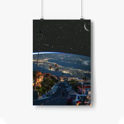 California Dreamin'. Paper Wall Art Poster