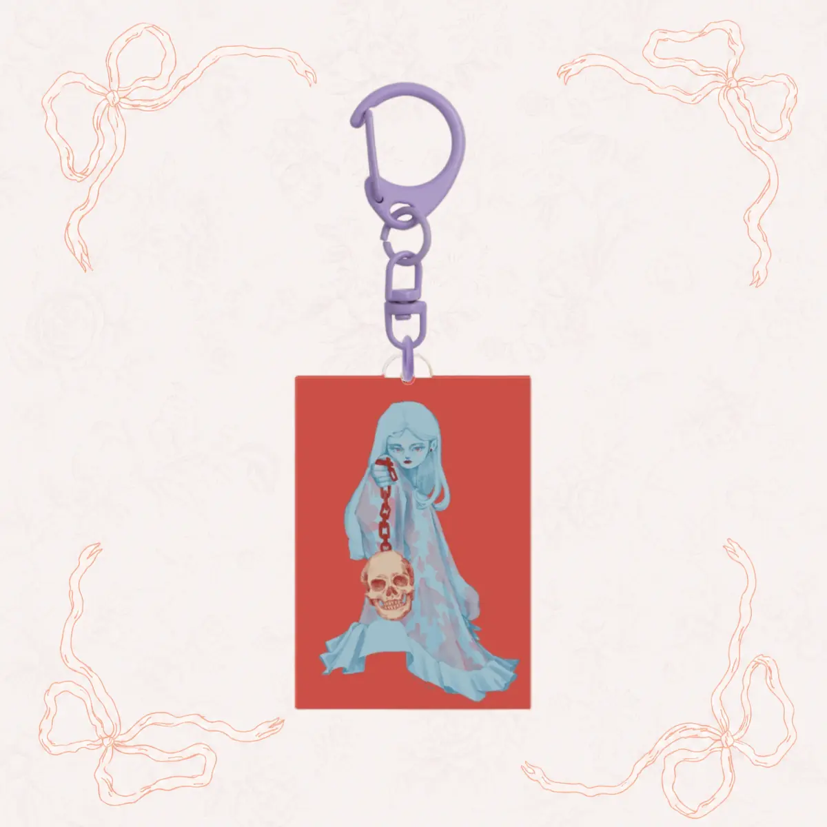 RosyMollet Artwork, Acrylic Keychain Charm 3