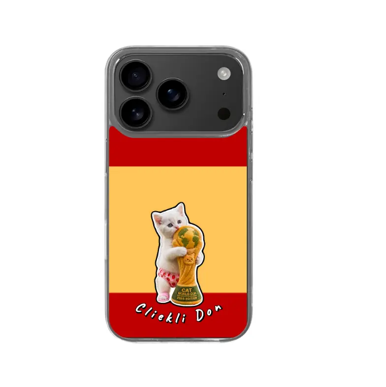 Cilekli don cat Phone Case for iPhone 17 Pro
