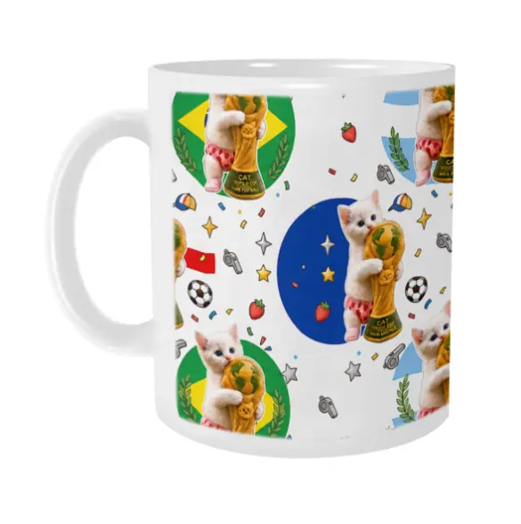 Cilekli Don cat Ceramic Coffee Mug