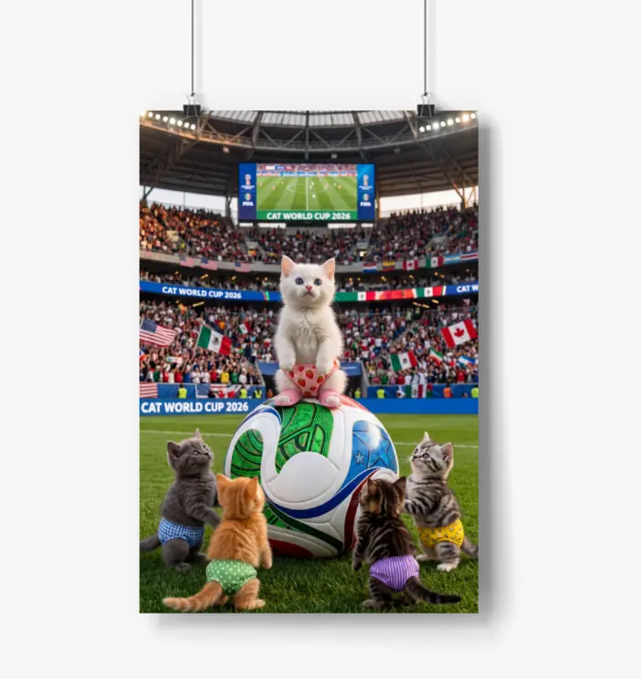 Cilekli Don Cat Cup Theme Poster（3）