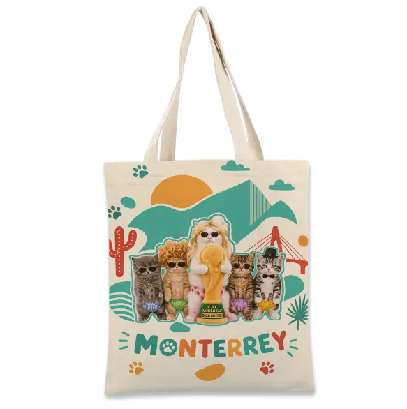 Cilekli Don Monterrey Theme Graphic Tote Bag