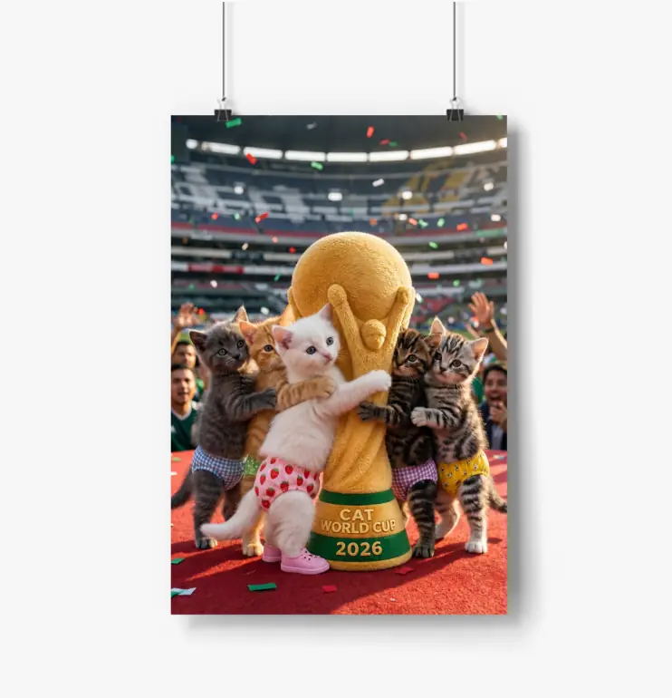 Cilekli Don Cat Cup Theme Poster（7）
