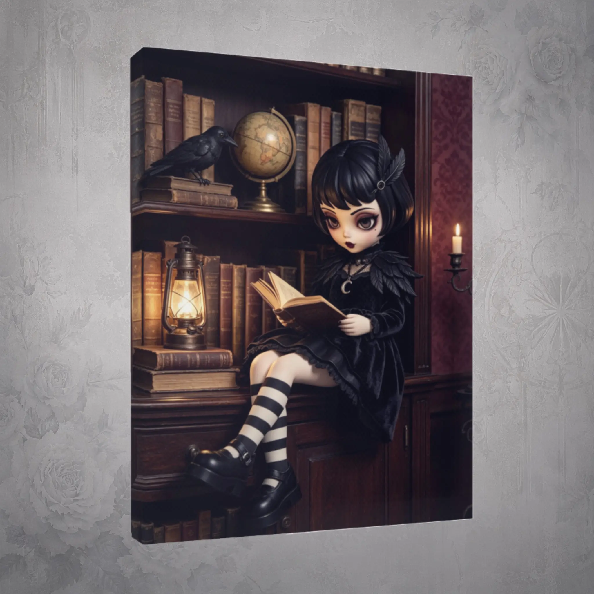 RavenLune Art Gothic Canvas Wall Art