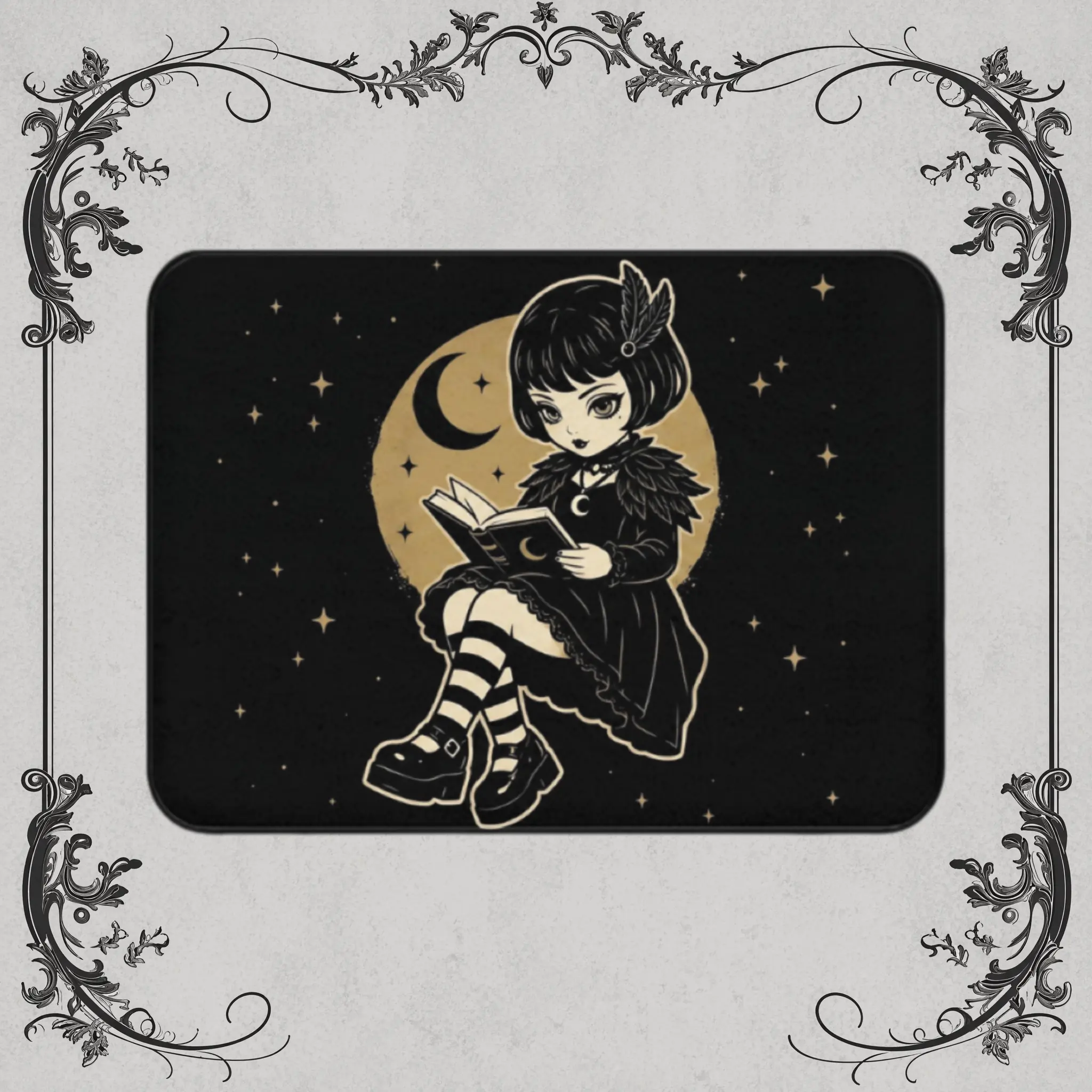 RavenLune Flannel Floor Mat