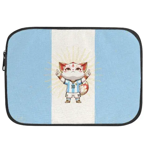 ChinaChic Fox World Cup Series — Aira Laptop Sleeve, compatible with 13-inch MacBook Air M2/M3, 13-inch MacBook Pro, 12.9-inch iPad Pro, and Lenovo, ASUS, Dell, Microsoft, HP laptops. Water-resistant inner bag, three-layer composite structure for shock absorption, anti-collision, noise reduction, and wear resistance. Slim, portable, smooth top dual-zipper shockproof case. Perfect for men and women for office, business travel, and daily dust-proof storage.