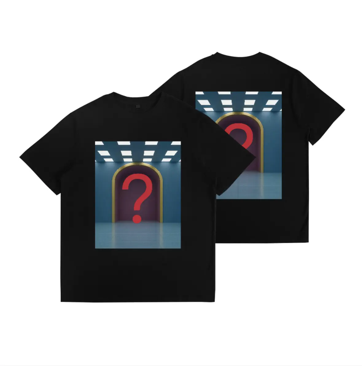 Trendist Men's Short-Sleeve T-shirt, double-sided graphic printed round neck men's summer short-sleeve tee, comfortable loose-fit casual street fashion unisex couple's daily look, high-quality wrinkle-resistant lightweight and soft polyester functional fabric, cool moisture-wicking and sweat-releasing sportswear gym activewear, big size oversized comfortable style from S to 3XL, all-season layered innerwear available in 2 colors: black and white.