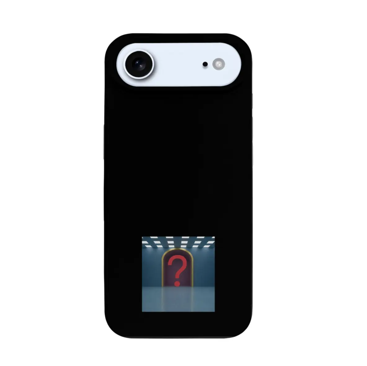 NeoShield iPhone 17 Air Silicone Case, Black Graphic Bumper Phone Case, Compatible exclusively with iPhone 17 Air, Strong shock absorption and corner drop protection, Soft grip with precision-fit button design, Anti-scratch and dust-resistant coating, Wireless charging supported, Lightweight and slim design phone protective cover, Unique arch graphic printing