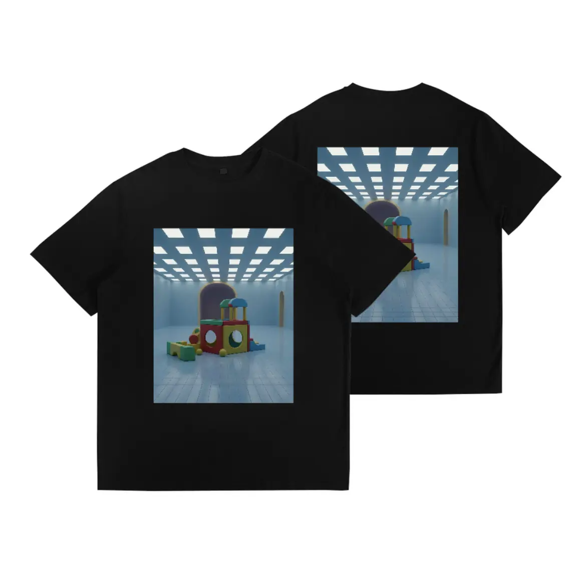 Arca Men's Short Sleeve T-Shirt, Double-sided Graphic Printing Playroom Round Neck T-Shirt, Trendy Street Fashion Style Casual Daily Look, Lightweight and Cool Polyester Material with Anti-wrinkle Shape Retention, Soft Touch and Easy Machine Washable, Black and White Basic Colors Layered Innerwear, Comfortable Fit from Size S to 3XL Big Size, Casual Outdoor Clothing for Pleasant Wear in Hot Summer