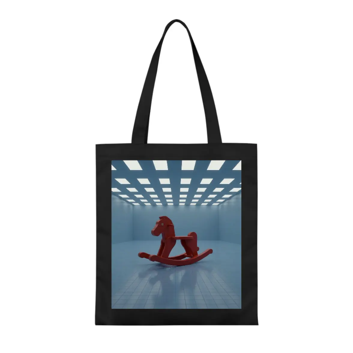 Canvas eco bag, functional storage bag, one size black, high-density durability, wide handle, large capacity storage, for shopping and travel