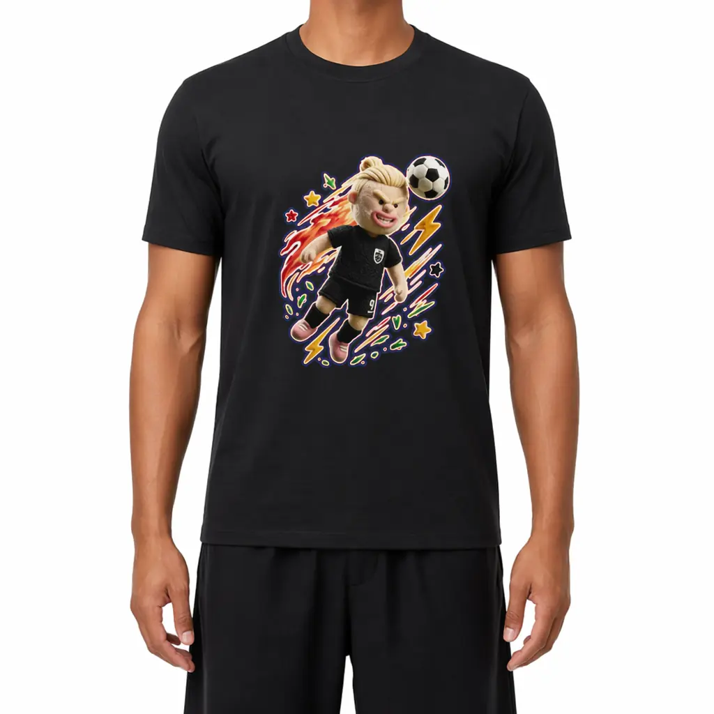 Haaland: POWER HEADER, Graphic T-Shirt