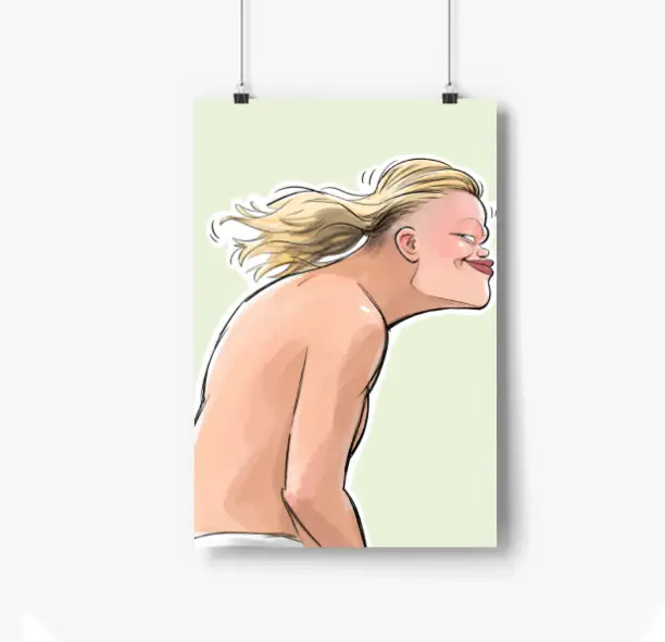 Haaland: Too Hot for a Jersey Poster