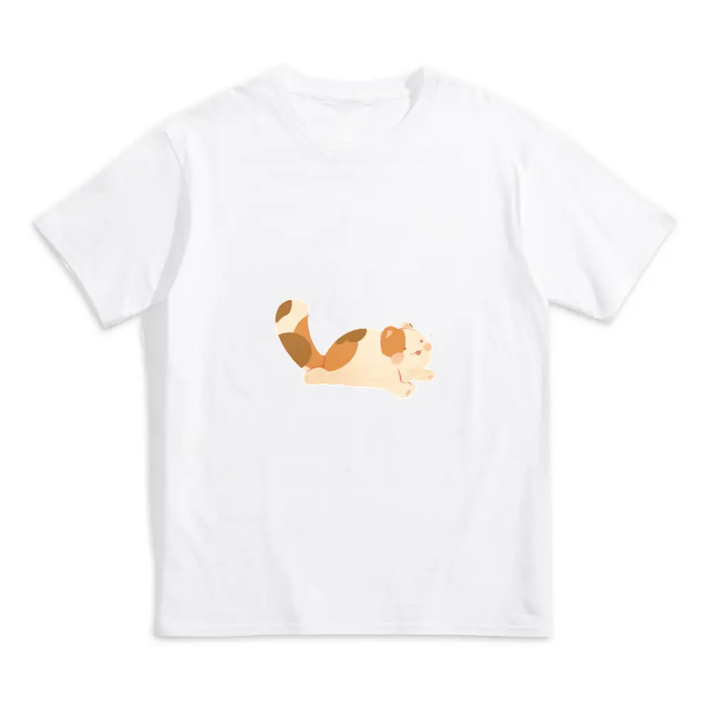 Brooke Adams, Cat, Kids Cotton T-Shirt, Heat Transfer Printing