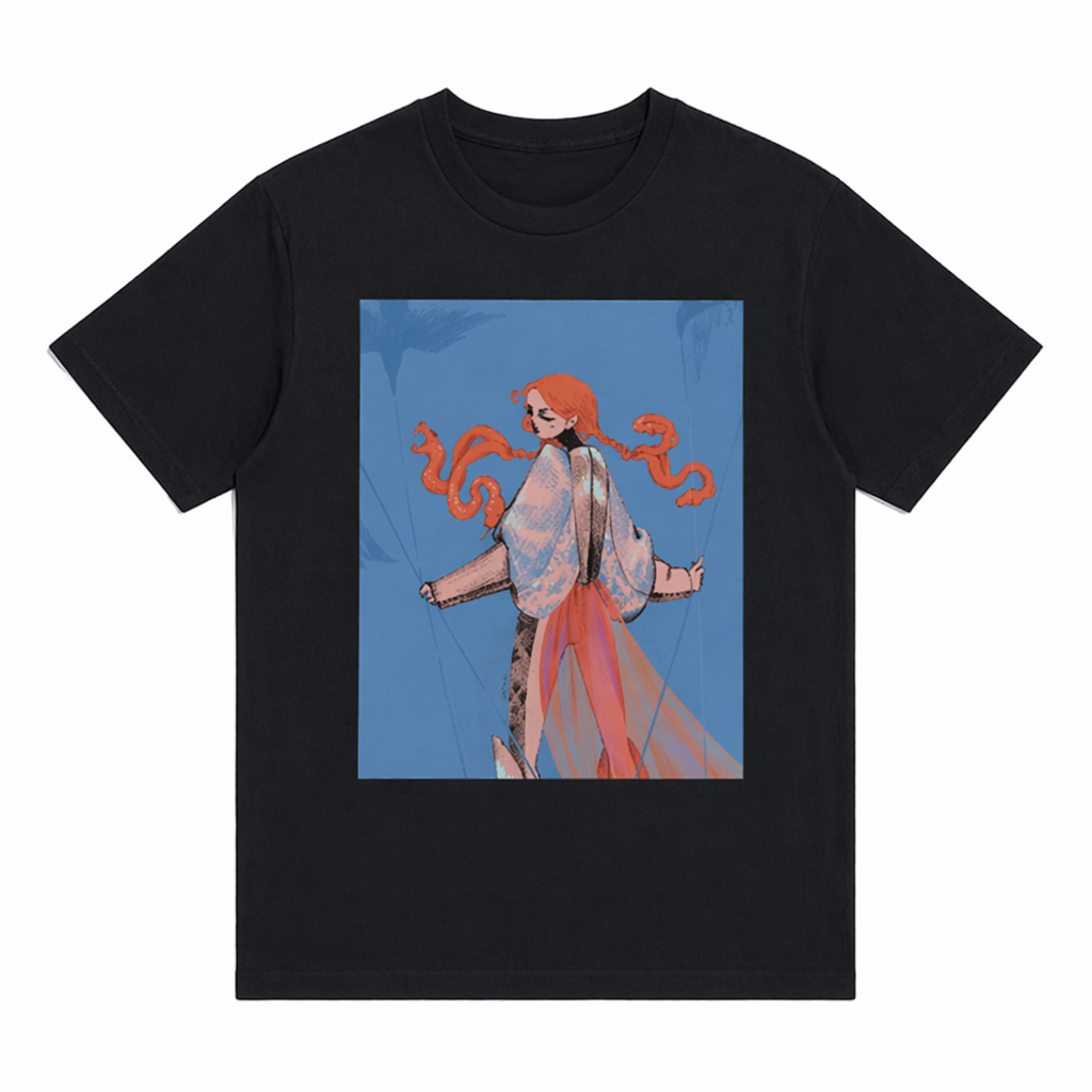 RosyMollet Artwork, Cotton Short Sleeve T-Shirt