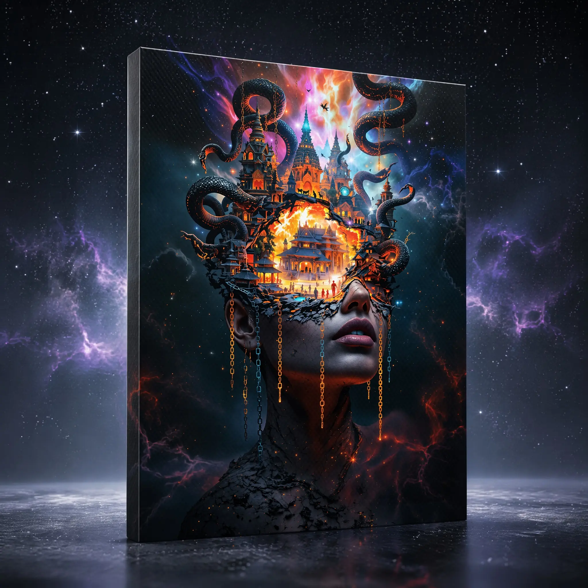 Richy Drinkwater Artwork, Canvas Wall Art, Multiple Sizes