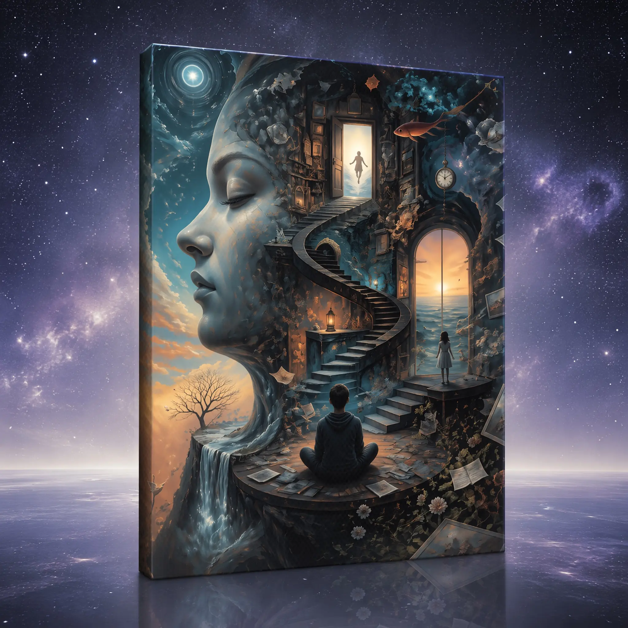 Richy Drinkwater Artwork, Canvas Wall Art, Multiple Sizes