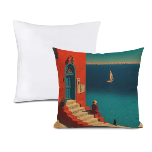Polyester Throw Pillow 12x12 Inch, Double-Sided Print Cushion, Soft Fabric, Invisible Zipper, Durable, Multi-Use for Sofa and Home Decor