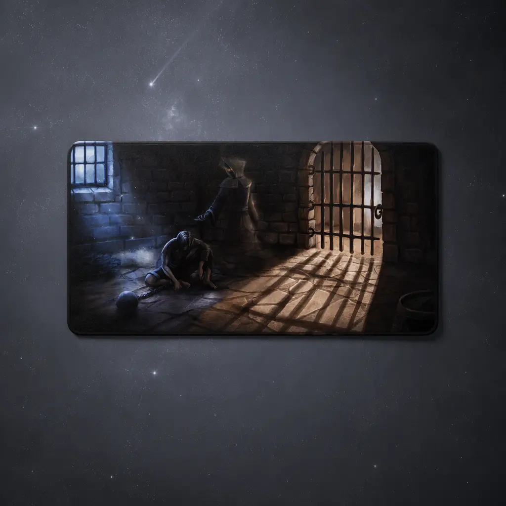 Polyester Mouse Pad (Multiple Sizes) Full Print (Straight Edge),17 Salvation Eyes_,40×20 Inch