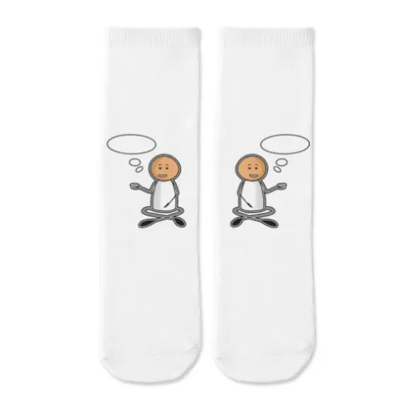 75g Polyester Socks, Single-sided Print Socks, Lightweight Breathable Material, Durable Eco-friendly Dye, One Size Fits Most, Comfortable Fit for Daily Wear