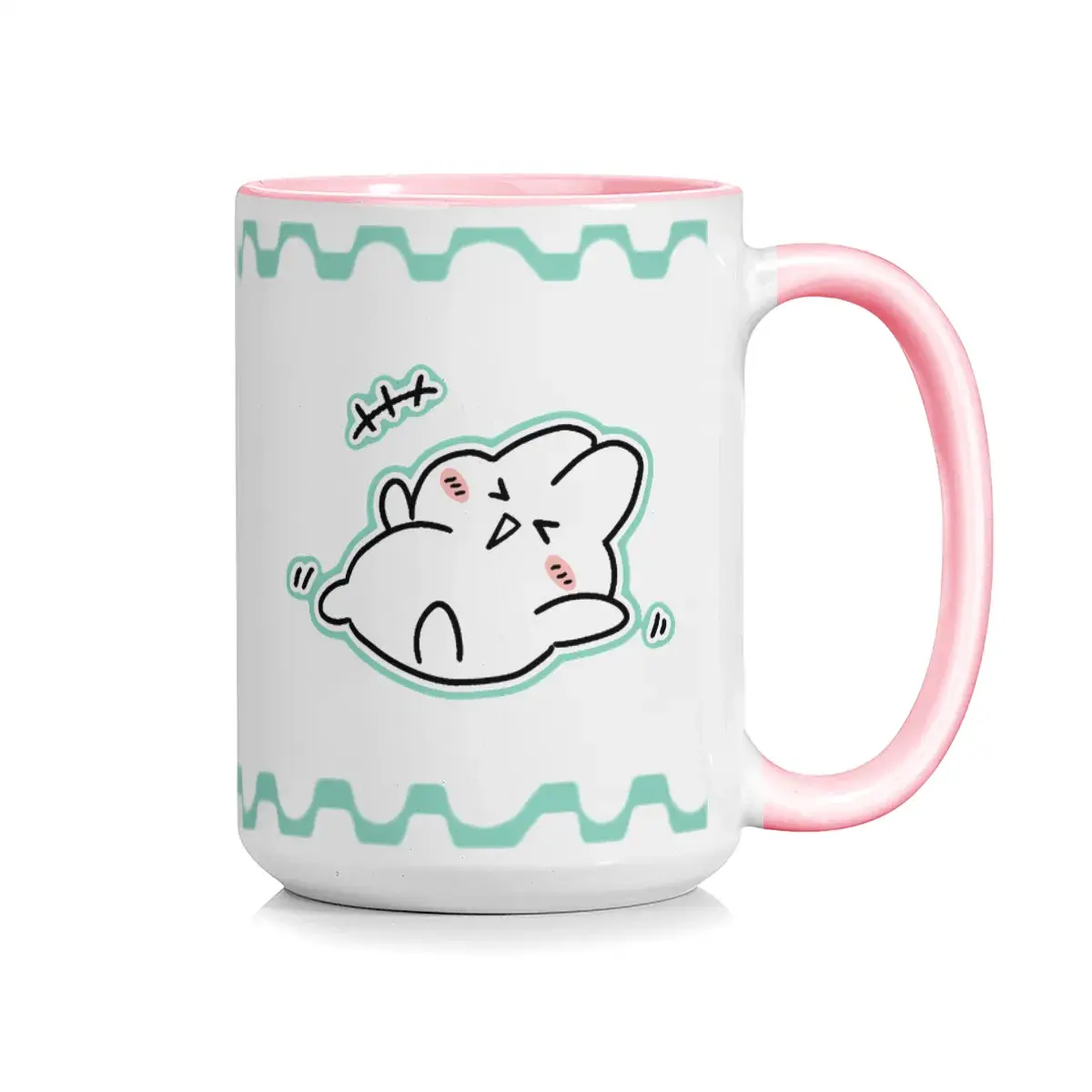 Rolling Q-version rabbit ceramic mug