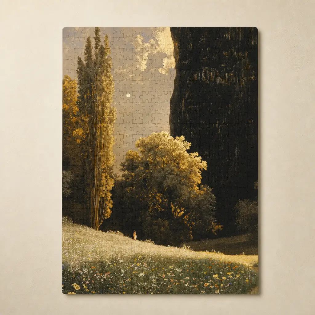 Paper Jigsaw Puzzle (Vertical Box),hidden-source, 290g Single-Sided Print