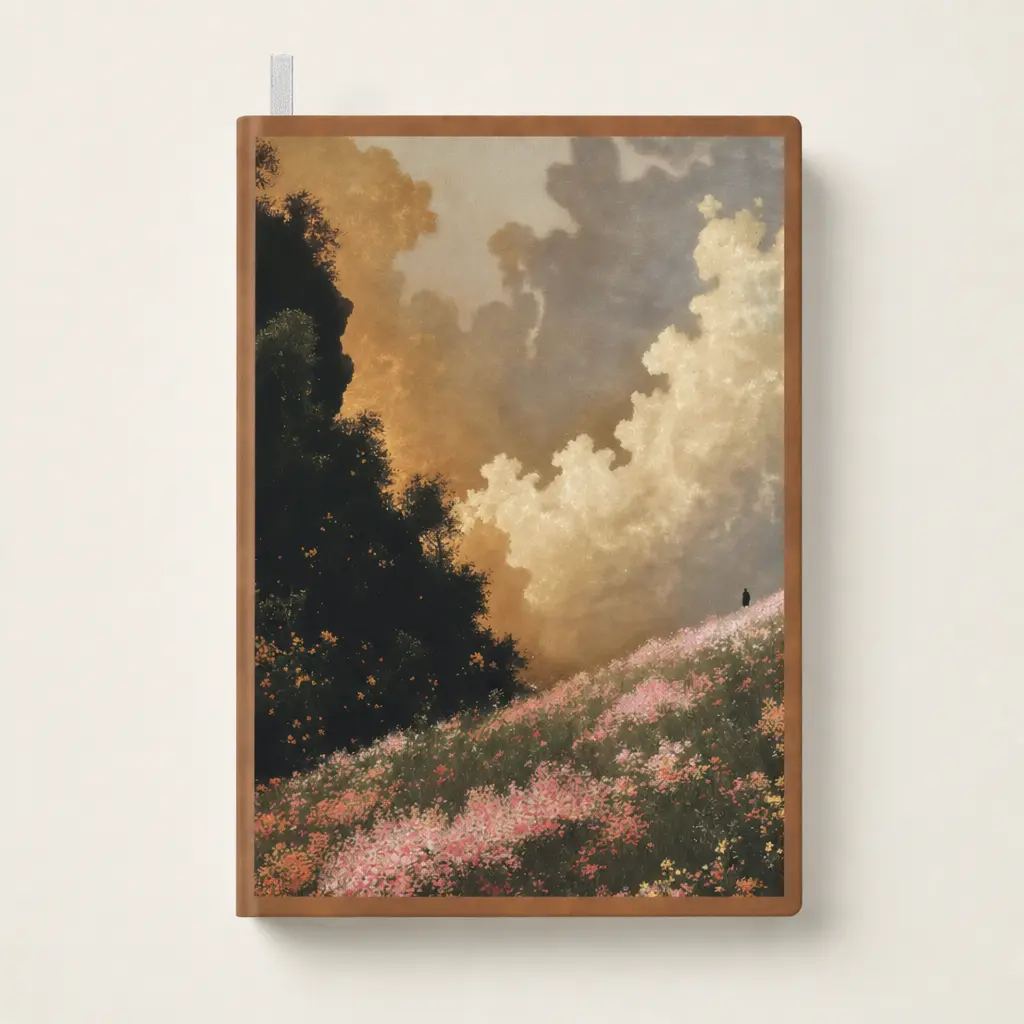 Paper Notebook Partial Print,fire-on-the-horizon,305g