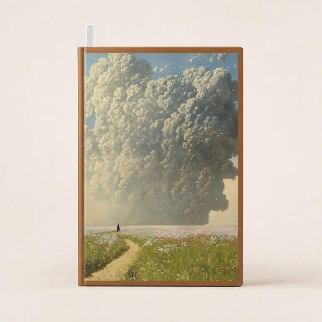 Paper Notebook Partial Print,skies-among-us,305g