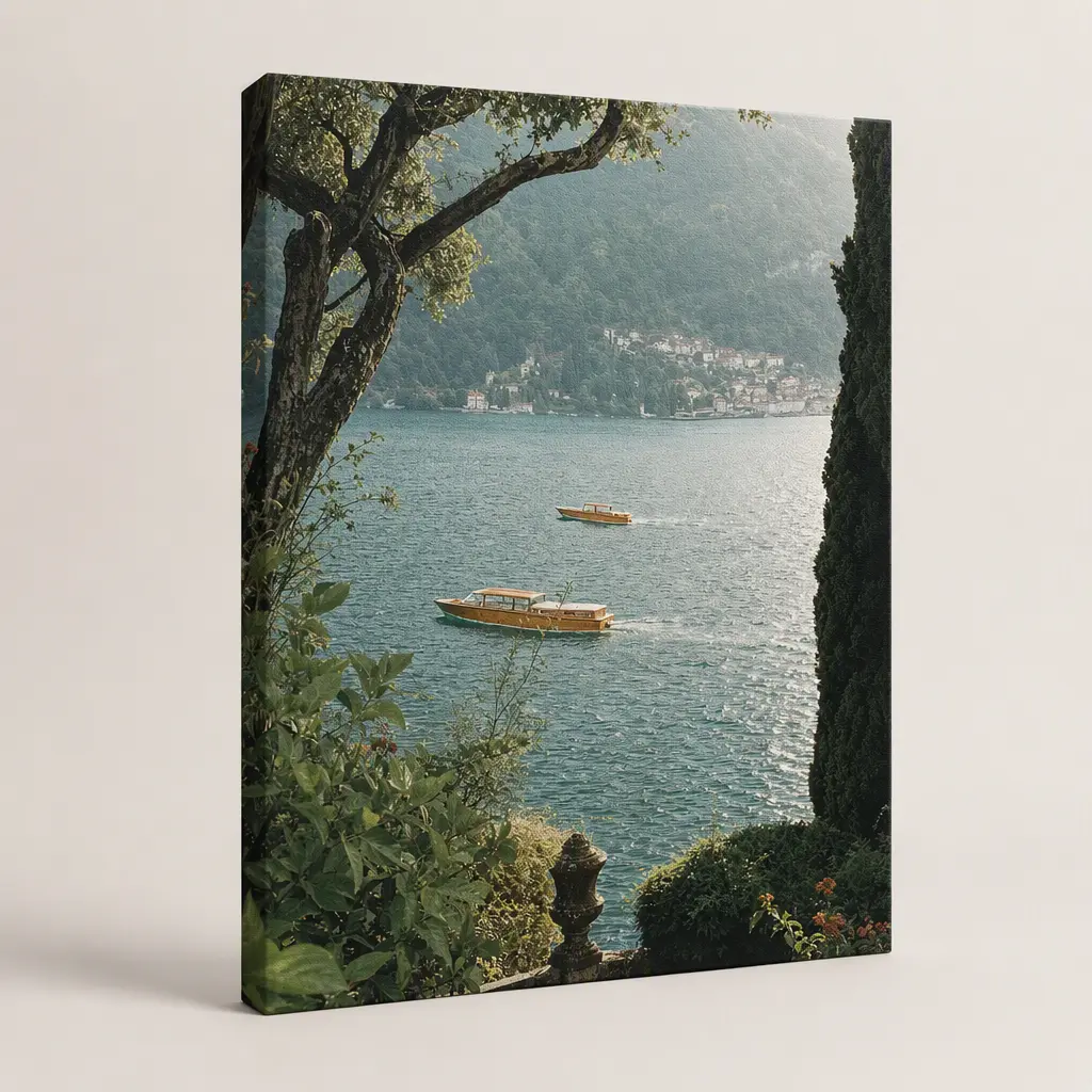 Stretched Canvas Decorative Painting ,Afternoon Beyond the Garden,8x12Inch All-Over Print