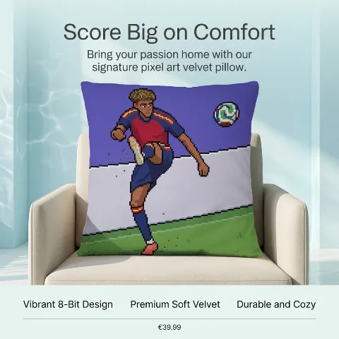 2026 World Cup Special Edition-Retro Pixel Art Velvet Pillowcase for Sports Themed Sofa Decor, Durable Hidden Zipper, Soft Short Plush Polyester, Square Cushion Case, 16 18 20 Inch