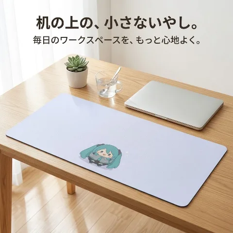 Unbranded Extra-Large Gaming Mouse Pad, Cute Anime Character Design, Polyester Large Desk Mat, Keyboard Mat for PC/Study Desk, Non-Slip Natural Rubber Base, Highly Durable Water-Repellent Washable Anti-Slip, Smooth Mouse Operation High-Density Weave to Reduce Wrist Fatigue, Desk Cover for Office/Home Workspace, 40×20 inch Oversized