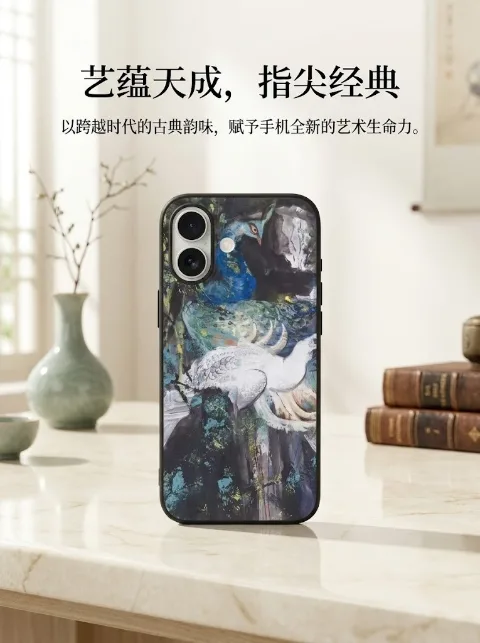 Shiqi Art silicone transparent phone case, anti-drop soft case exclusively for iPhone 17