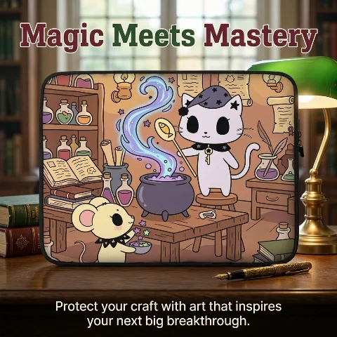 Luna and Sally’s Magic Laboratory，Laptop Sleeve Case