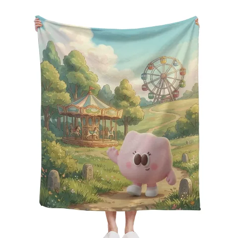 Soft Nibbi CozyArt Flannel Throw Blanket