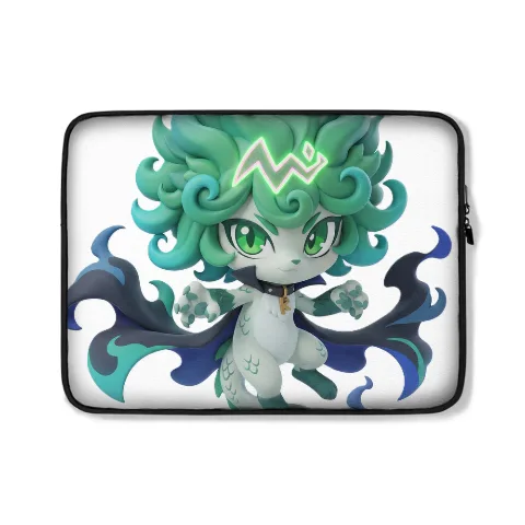 Unbranded Laptop Sleeve, Polyester Protective Case for 13-14 Inch Devices, White Durable Cover, Lightweight Compact 35x25.5x3cm