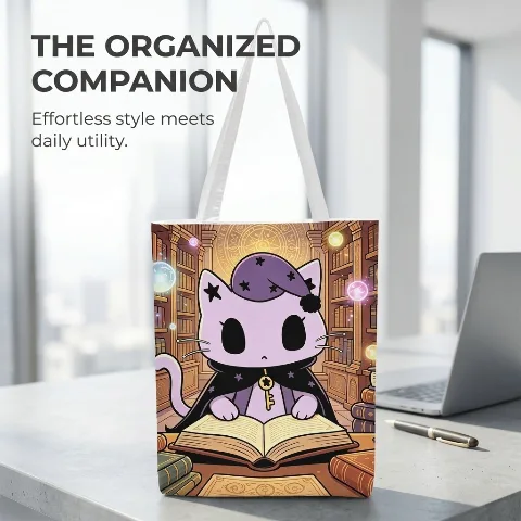 Luna's Book of Magic， Canvas Tote Bag