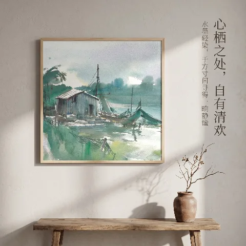 Summer, Original Tone Series, Oxford Cloth Decorative Painting
