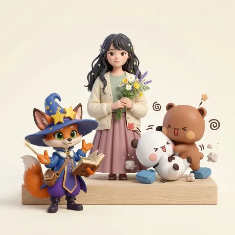 Character figurine, 3D action figure, eco-friendly PVC material, multiple sizes available, collectible decoration, gift, high-quality detailed printing
