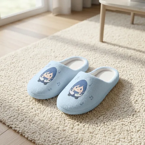 Joyspot Slipper Room Shoes, Flannel Warm Winter Indoor Slippers, Cute Character Print Music Note Design, Unisex for Men and Women, Thick Sole, Cushioned, High Rebound, Comfortable to Wear, For Home, Guests, Office, Travel, Hotel, Indoor Use, Cold Protection, Excellent Heat Retention, Lightweight, Silent Design, Anti-Slip, Machine Washable, Easy Care, Wide Range of Sizes 23.0cm-28.5cm