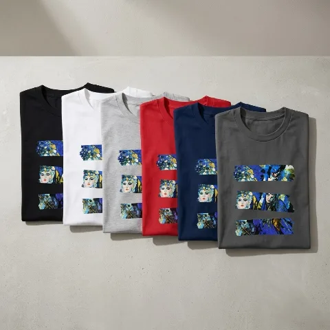 Shi Qi artist pure cotton short-sleeve T-shirt
