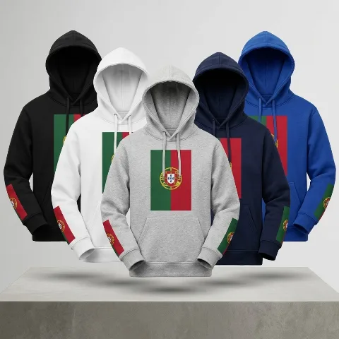 ChinaChic Fox World Cup Series — Trendy men's hooded sweatshirt, polyester fabric with a hood design, available in various colors including black, white, gray, blue, and navy. Exquisite craftsmanship, resistant to deformation, adjustable drawstring, and a practical kangaroo pocket in the front.